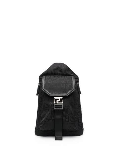 sling backpack versace|Versace backpack price.